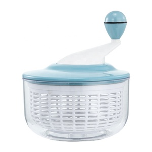 Escurridor de ensalada de plástico de 3.5L, escurridor manual de verduras, lavador de hojas, fácil de limpiar - Product Image 1