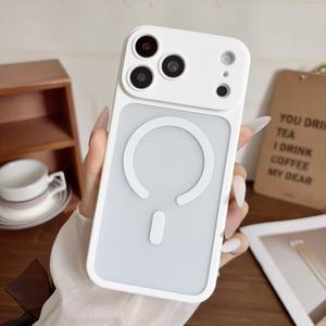 Coques de téléphone portable magnétiques en silicone mat pour iPhone 17 Pro Max, protection antichoc, protection de l'objectif, protection intégrale à 360° - Product Image 5
