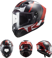 LS2FF805 Certifié ECE/DOT authentique Casque intégral universel en fibre de carbone pour hommes, casques de course moto, certification 3C, été