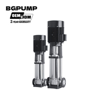 Système de pompe de surpression verticale multi-étages automatique à fréquence variable en acier inoxydable pour réservoir d'eau
