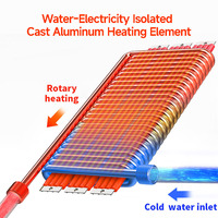 Chauffe-eau électrique instantané intelligent à affichage LED numérique, commande tactile, économe en énergie, design sans réservoir en plastique pour salle de bain, idéal pour hôtel