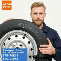 Pneu radial de secours 175/70R14 avec moyeu lesté, ajustement universel pour Wuling Rongguang Small Card