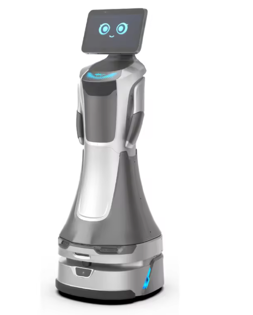 Commercial Service Robot AI Voice Assistant 14 Inch HD Screen Autonomous Obstacle Avoidance Robot