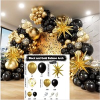 Ensemble d'arche de ballons en aluminium pour décorations de fête pour adultes - Anniversaire, Saint-Valentin, Fête des Mères, Fête des Pères, Nouvel An Chinois