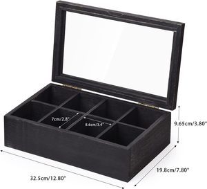 Boîte à thé en <span class=keywords><strong>bois</strong></span> bon marché et de haute qualité avec compartiments boîte de support de sachet de thé en <span class=keywords><strong>bois</strong></span> pour cadeaux de maison de cuisine - Product Image 5