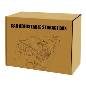 2024 Free Installation Universal Adjustable Plastic Car Armrest <b>Storage</b> Box Organizer for Back <b>Seat</b> Center Console - Product Image 6