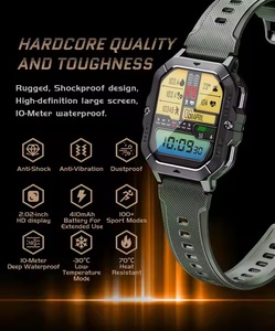 Reloj Inteligente C28, Resistente al Agua 1 ATM, Pantalla de 2.02 Pulgadas, Batería Grande de 410 mAh, Llamadas por Bluetooth, Más de 100 Modos Deportivos - Product Image 1