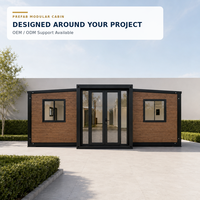 Maison Modulaire Préfabriquée Moderne en Conteneur 20FT – Cabine de Bureau Étanche et Extensible – Solution Complète