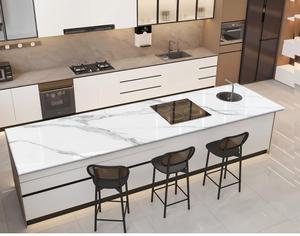 Maoteng 12 mét đánh bóng màu trắng tinh khiết nhà bếp Countertop 1200x3600 nội thất phòng tắm thiêu kết đá slab bề mặt rắn - Product Image 3