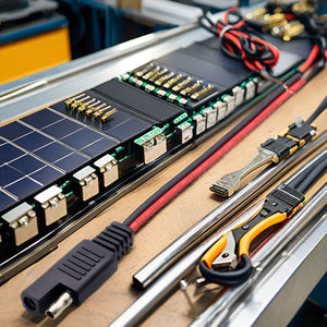 SAE สายไฟรถยนต์2ขา18AWG 150มม. สายแจ็คเก็ตพีวีซีเข้ากันได้กับมาตรฐานปลั๊ก us/eu/cn - Product Image 5