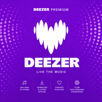 Deezer Premium, 1 mois, streaming musical, compte Deezer, HiFi, sans publicité