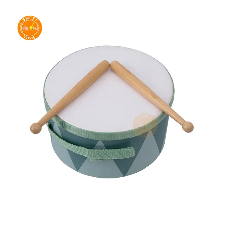 Wooden montessori music educational instrument drum toy set for kids