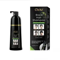 Dexe-shampoing noir pour cheveux blancs, gris et gris, teinture en noir en seulement 5 minutes, fabrication originale, marque privée, OEM ODM