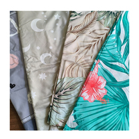 Tissu microfibre 100 polyester, vente en gros 50 pièces, imprimé perle de haute qualité, brocart de lit personnalisé, tissu sergé