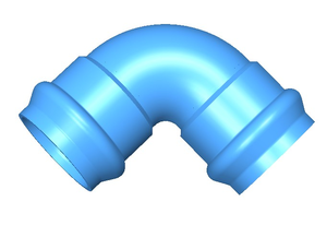 ข้อต่อท่อเหล็กดัดอ่อน EN12842 แบบโค้ง 90 องศา สำหรับท่อพีวีซี - Product Image 5
