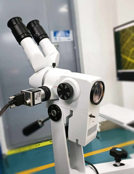 Kernel High Power LED Lighting System Binocular Colposcope ALScope HD Video Colposcope 5-Step Colposcope with Swing Arm KN-2200B