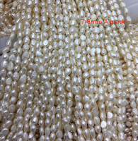 13-15mm ivoire blanc baroque ovale pépite lâche perles de riz d'eau douce brins pour la fabrication de bijoux à bricoler soi-même fournitures