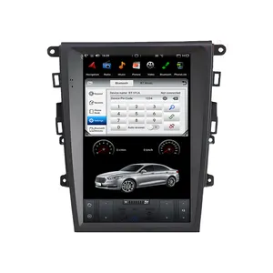 Per Ford Mondeo Fusion MK5 2013 + Tesla Style Android 10.0 caricabatteria da auto con trasmettitore Radio Wifi navigazione Gps lettore Dvd per auto