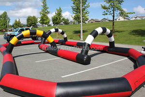 Pista de Carreras de Autos de Choque Inflables de PVC Blanco Grueso para Uso en Interiores/Exteriores en Parques de Atracciones y Centros Comerciales, Valla de Bolas - Product Image 3