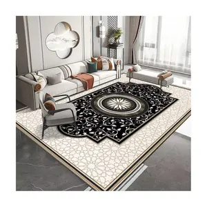 Karpet area lantai, karpet area geometris mewah, karpet bulu untuk kamar tidur estetika, kamar tidur, karpet area desain kustom