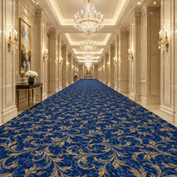 Moquette murale pour couloir d'hôtel, en nylon imprimé, rouleau de 12 mm, sur mesure pour projet
