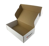 Boîte d'expédition noire élégante en carton ondulé mat de luxe avec logo personnalisé en feuille d'or pour petites entreprises et emballages artistiques, vente en gros