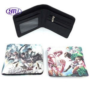 Cartera corta Attack on Titan Levi Wings Freedom PU cuero monedero Anime billetera regalo - Product Image 6
