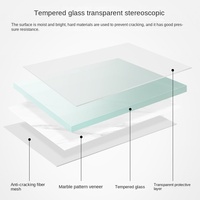 Luxe et simplicité Table à thé moderne Petite table basse Appartement Petite table en verre
