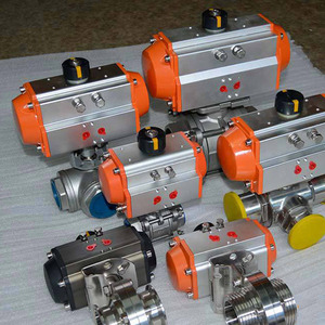 Vanne à bille en acier inoxydable Q681F, 3 pièces, connexion pneumatique à pince de 1 pouce, pour eau à température normale - Product Image 4