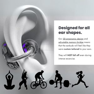 Autres appareils électroniques grand public : Écouteurs sans fil portables avec étui de charge, appairage en une étape, portée de 10 m pour la marche et le yoga - Product Image 6