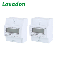 Compteur d'énergie triphasé RS485 3P4W Modbus Compteur intelligent kWh pour utilisation industrielle Boîtiers électroniques et d'instruments