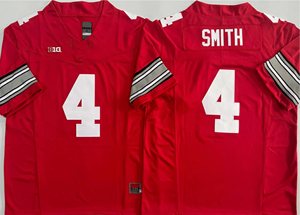 2025 College American Football Ohio State 10 # Sayin 17 # TATE 4 # SMITH 25 # JACKSON 33 # SAWYER 1 # JUDKINS 7 # STROUD Genähte Trikots - Product Image 5