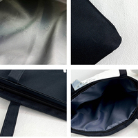 Sac fourre-tout en coton personnalisé, grande capacité, écologique, pour femmes, avec logo imprimé, réutilisable, durable, doublure en coton