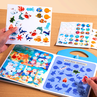 Livre de coloriage éducatif sur le thème des animaux personnalisé pour enfants et adultes - Taille/dos/logo personnalisable Imprimé offset sur papier d'art