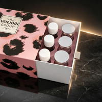 Flacon à col long en PP résistant aux hautes températures avec bouchon double couche, 10 ml, 20 ml, 30 ml, avec boîte en papier d'emballage