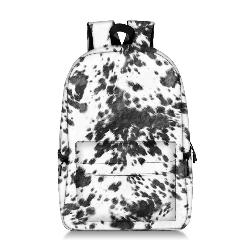Hot Sale Personalized Travel School Western Style Cow Sunflower Turquoise Cowboy Print Backpack