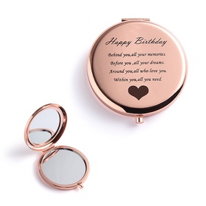 กระจกพกพาสองด้านสีโรสโกลด์ SZ Original สินค้าขายดีสำหรับวันแม่ จากผู้ผลิตโดยตรง - Product Image 3