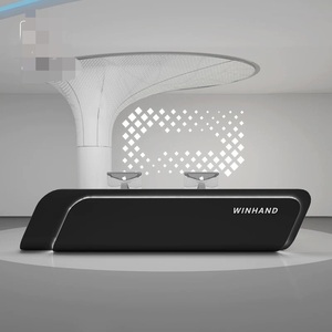 Bán buôn Tùy chỉnh cao cấp tiếp nhận bằng Gỗ Hiện Đại Nội Thất Văn Phòng Thương mại Bàn trước khách sạn siêu thị bệnh viện - Product Image 2