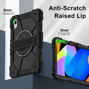 Étui robuste antichoc <span class=keywords><strong>pour</strong></span> Lenovo Idea Tab 11 TB336 K11 Gen 2 Xiaoxin <span class=keywords><strong>Pad</strong></span> 11 2025 avec support rotatif à 360°, sangle d'épaule et dragonne, noir - Product Image 2