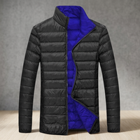 Nouvelle veste décontractée pour homme 2024, réversible, imperméable, respirante, épaisse, grande taille, fermeture éclair, motif imprimé, personnalisée, coupe-vent