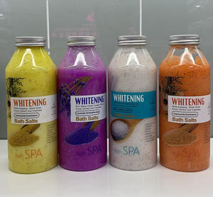 Sels de bain naturels en marque privée, gel douche au lait, gommage au sel, bulles de bain, parfum de fleur de cerisier, nettoyage doux, 500g de sel de bain pour le corps - Product Image 5