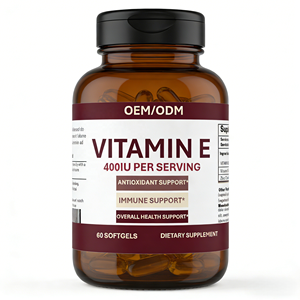 Capsules molles de <span class=keywords><strong>vitamine</strong></span> <span class=keywords><strong>E</strong></span> <span class=keywords><strong>400</strong></span> UI pour adultes - Antioxydant, soutien immunitaire et santé globale, 60 capsules molles, complément alimentaire OEM/ODM - Product Image 1