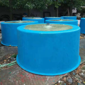 Équipement d'élevage de crevettes à prix compétitif, réservoirs ronds en fibre de verre FRP et réservoirs en PP pour système d'aquaculture intérieur - Product Image 1