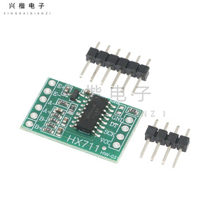 โมดูลเซ็นเซอร์น้ำหนัก HX711 24 บิต ADC สำหรับเซ็นเซอร์วัดแรงโหลดเซลล์ - Product Image 1