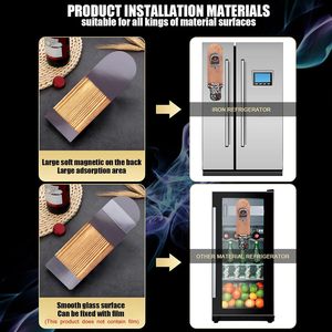 Práctico abridor de botellas magnético de madera y Metal para colgar en la <span class=keywords><strong>pared</strong></span> <span class=keywords><strong>sacacorchos</strong></span> para cocina abridor de cerveza personalizable magnético - Product Image 3