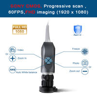 Endoscope médical portable gris Full HD avec poignée SNUKE S345, équipement de diagnostic vétérinaire en métal, connectivité, chirurgie ORL, CE
