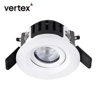 Spot LED encastré moderne 3000K 220V-240V IP44 pour salle de bain résidentielle