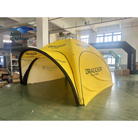 Tente de protection solaire gonflable personnalisée pour sports de plein air, auvent publicitaire, dôme araignée X, gazebo gonflable, abri étanche pour salons professionnels et courses