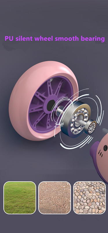 Kids 3 Wheel Scooty With Lights And Music - Hsu