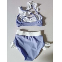 Hauts de danse courts à volants en coton, élasthanne et nylon, et shorts de pole dance assortis DanceLife pour l'entraînement de danse orientale
